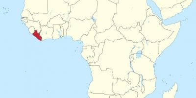 図アフリカのリベリア