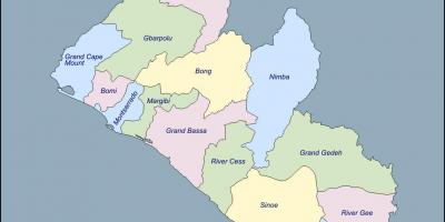 地図のリベリア国